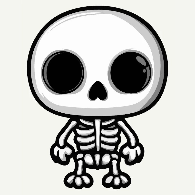 Skeleton Halloween Comic