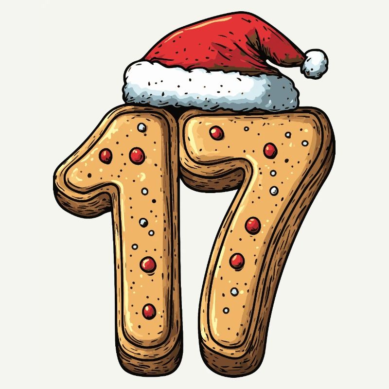 Biscuit de Noël à 17 chiffres