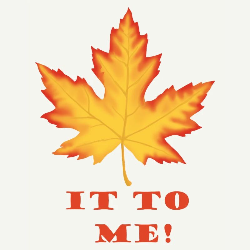 Leaf It to Me – Orange-Red Maple Leaf Design