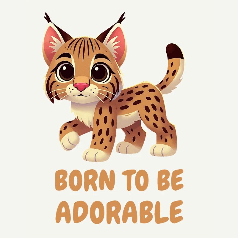 Lynx coloré mignon