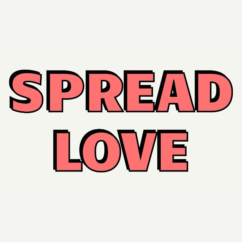 Diffusez l’amour : Typographie rose audacieuse