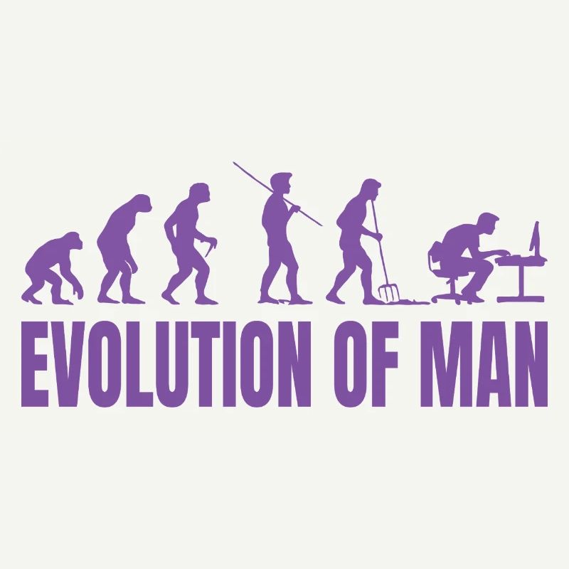 Programmeur Computer Freak Evolution Rétro