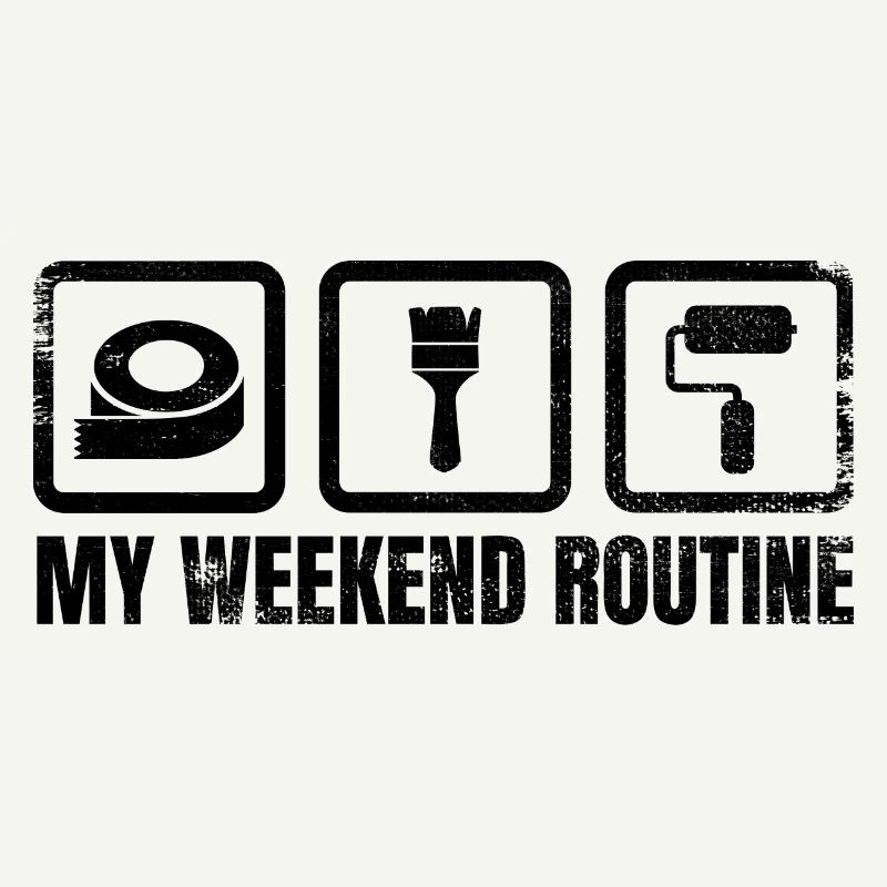 Maler Wochenendroutine