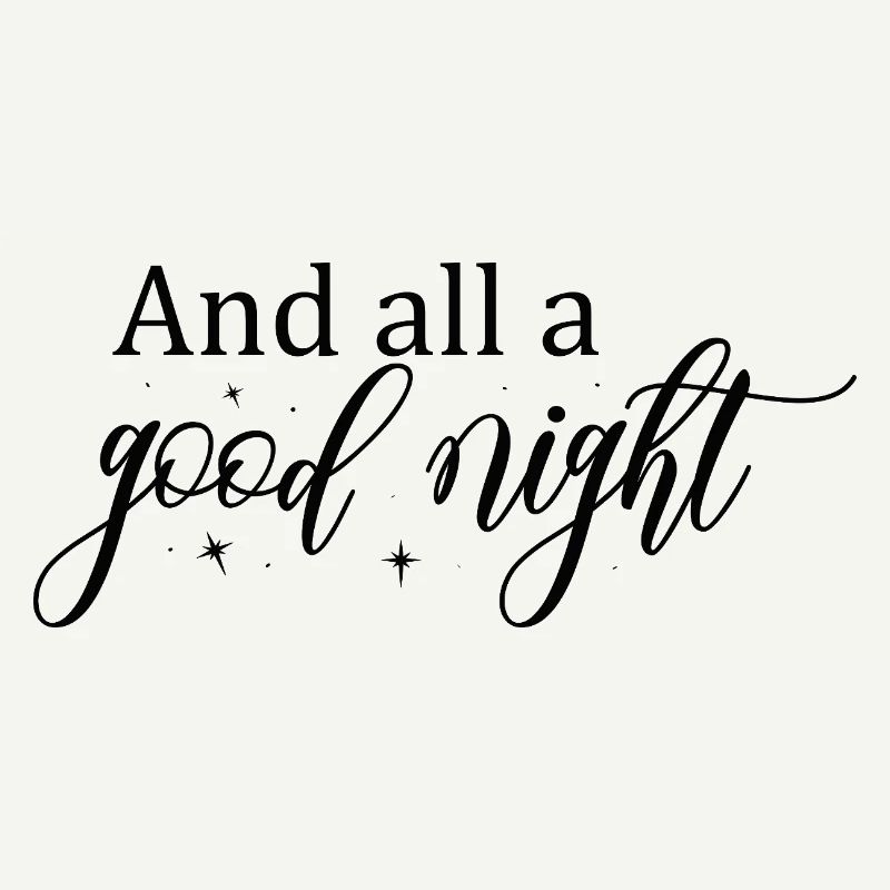 Good Night Script with Stars