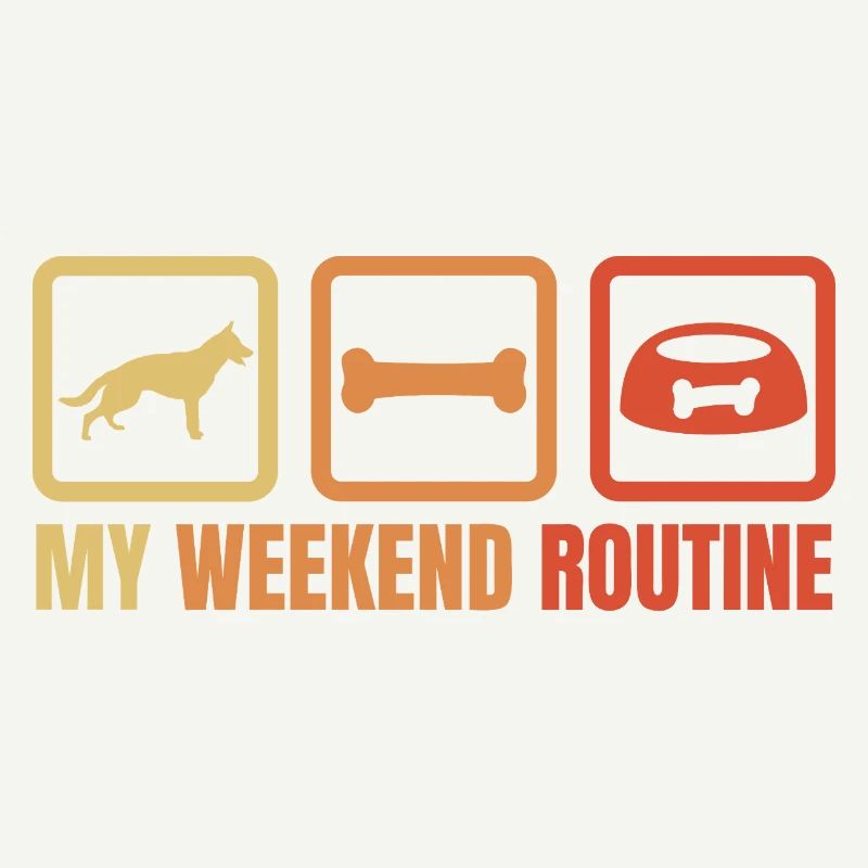 Schäferhund Wochenendroutine
