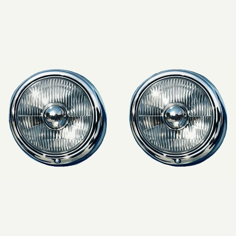 Reflets doubles des phares