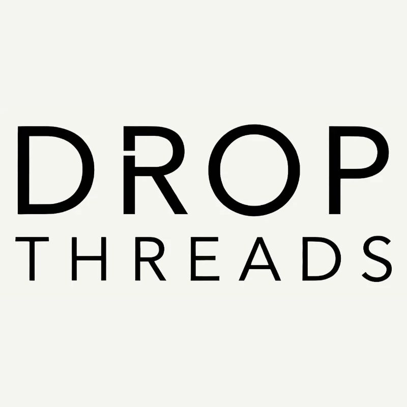Drop Threads : Typographie minimaliste