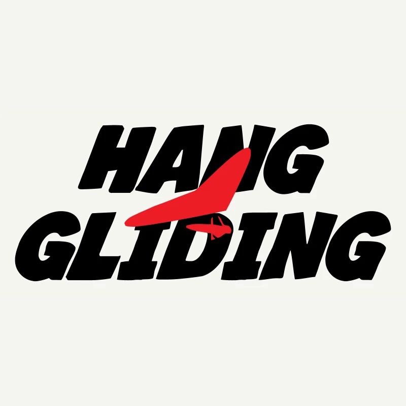 Graphisme Hang Gliding Rouge Intense