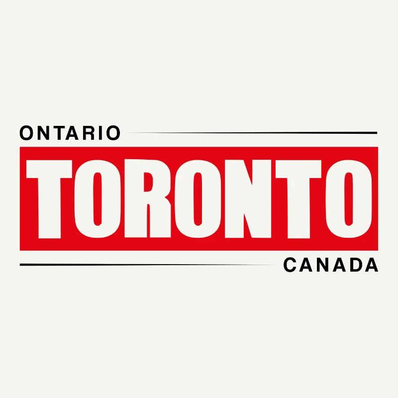 Toronto Bold Rot Schwarz Logo
