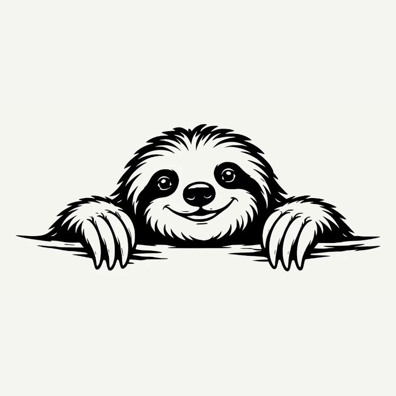 Sloth in a chilled pose