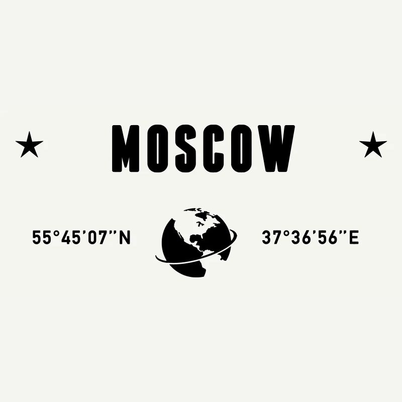 Moscou Russie Coordonnée la planète Terre