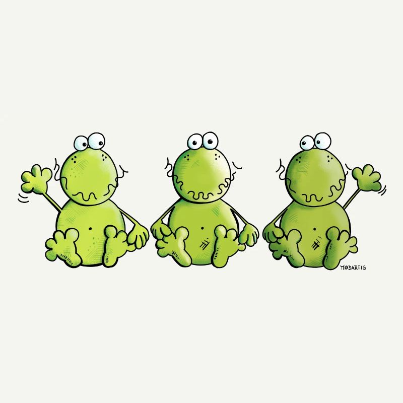 Three Frogs