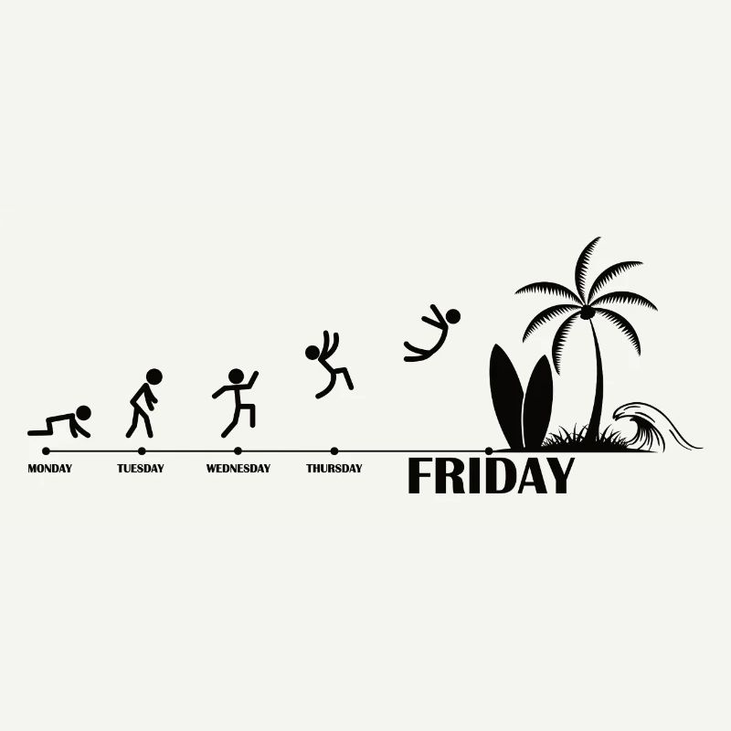 Endlich Freitag Strand Evolution