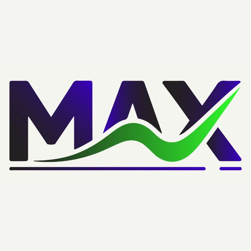 MAX Wave Gradient Logo Tee