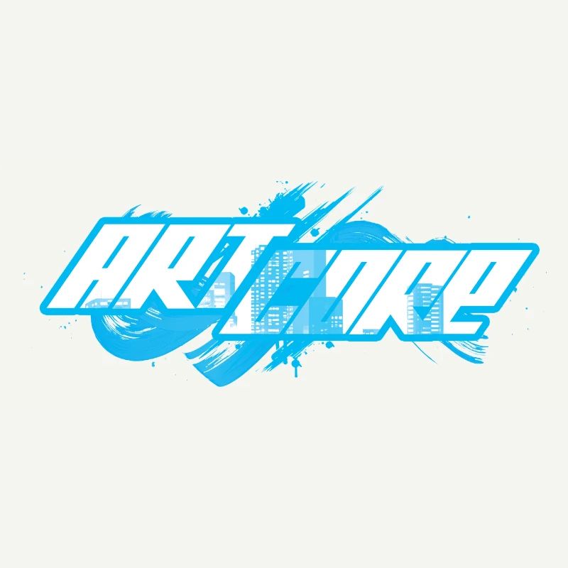 ArtCore graffiti Blue Splash pun Hardcore