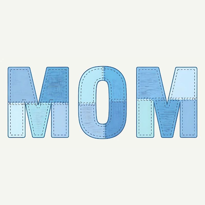 MOM Patchwork Denim Style