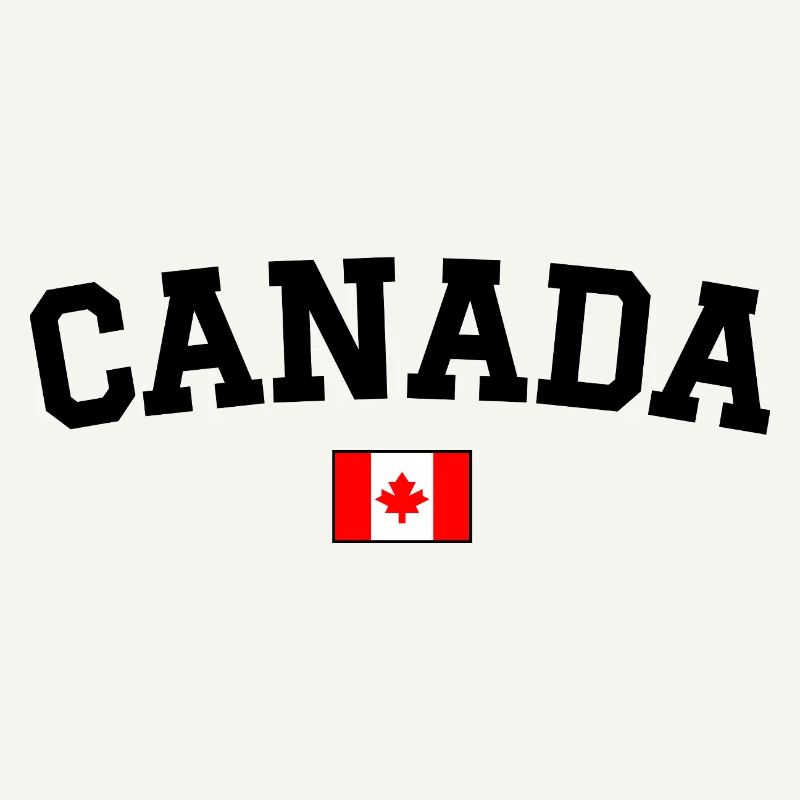 Drapeau du Canada Noir