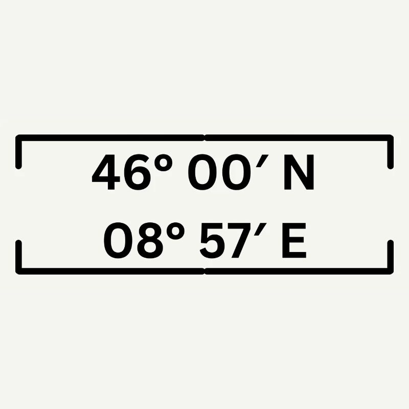 Coordinates Lugano Minimalist