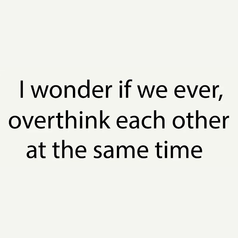 Statement lettering Overthinking