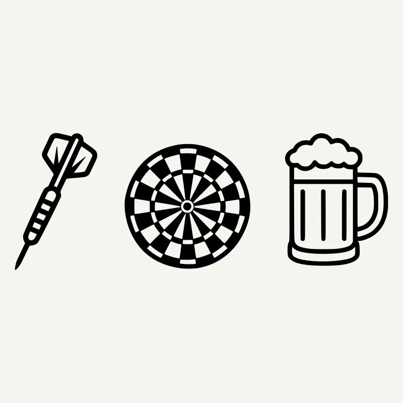 Fléchettes, fléchettes, dartfeil-fléchette-bière