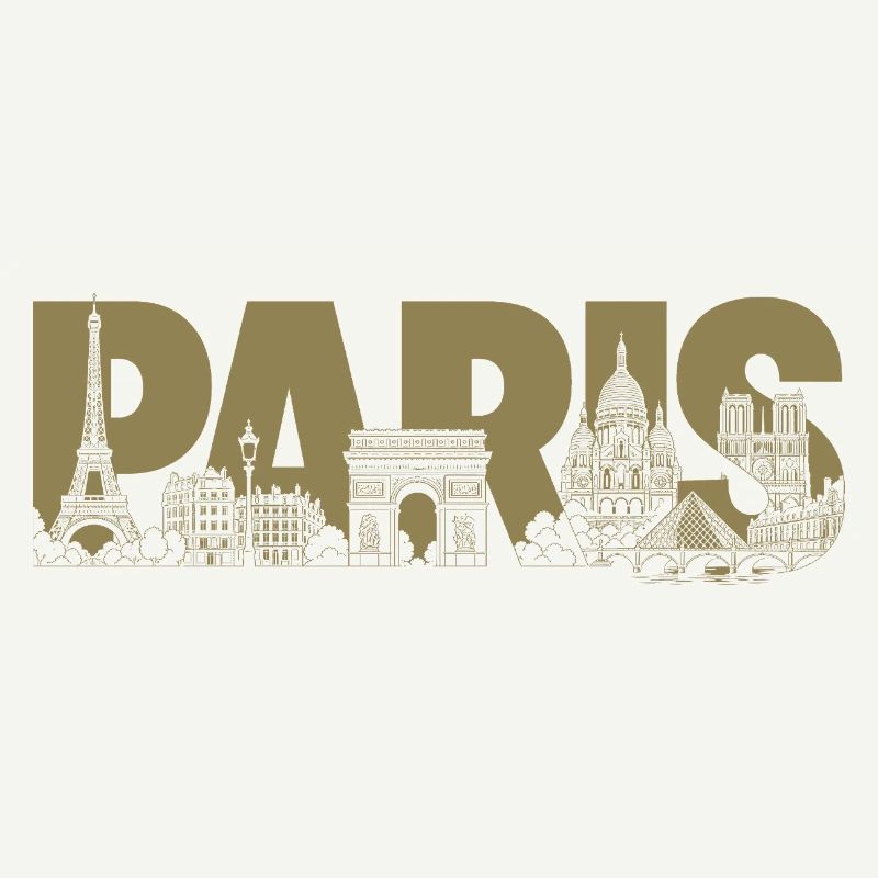 Paris Frankreich Eiffelturm Triumphbogen 