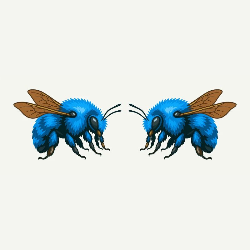 2Bumblebees mirrored