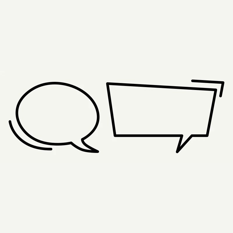 Comic speech bubbles