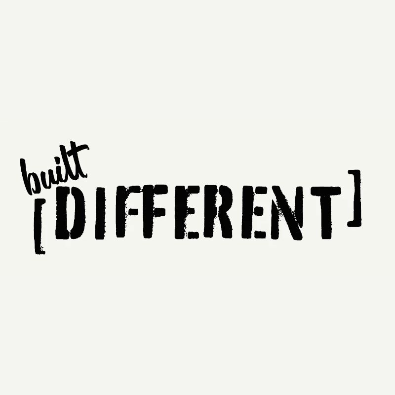 Déclaration typographique différente construite disant