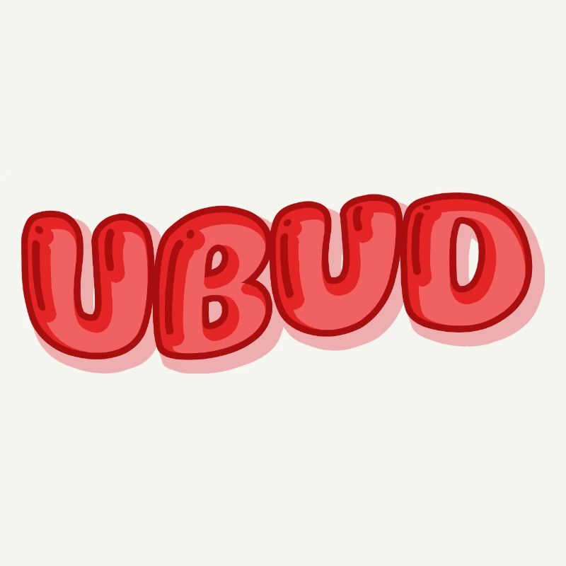 Ubud Bubble Font Design