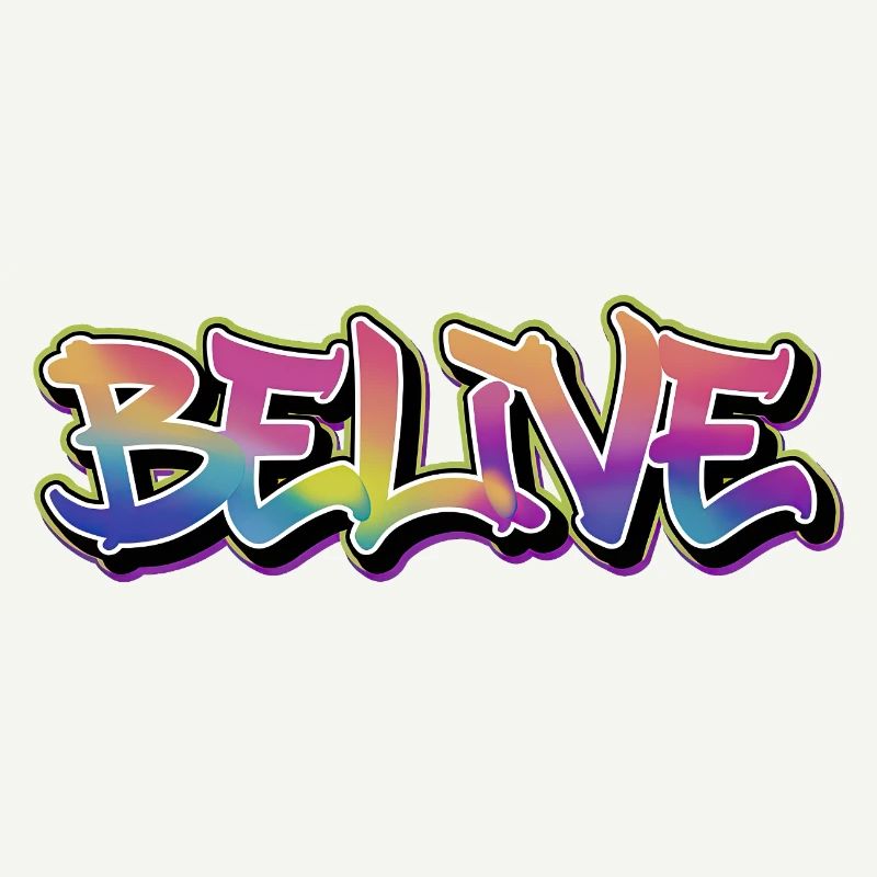 BELIVE Graffiti Rainbow