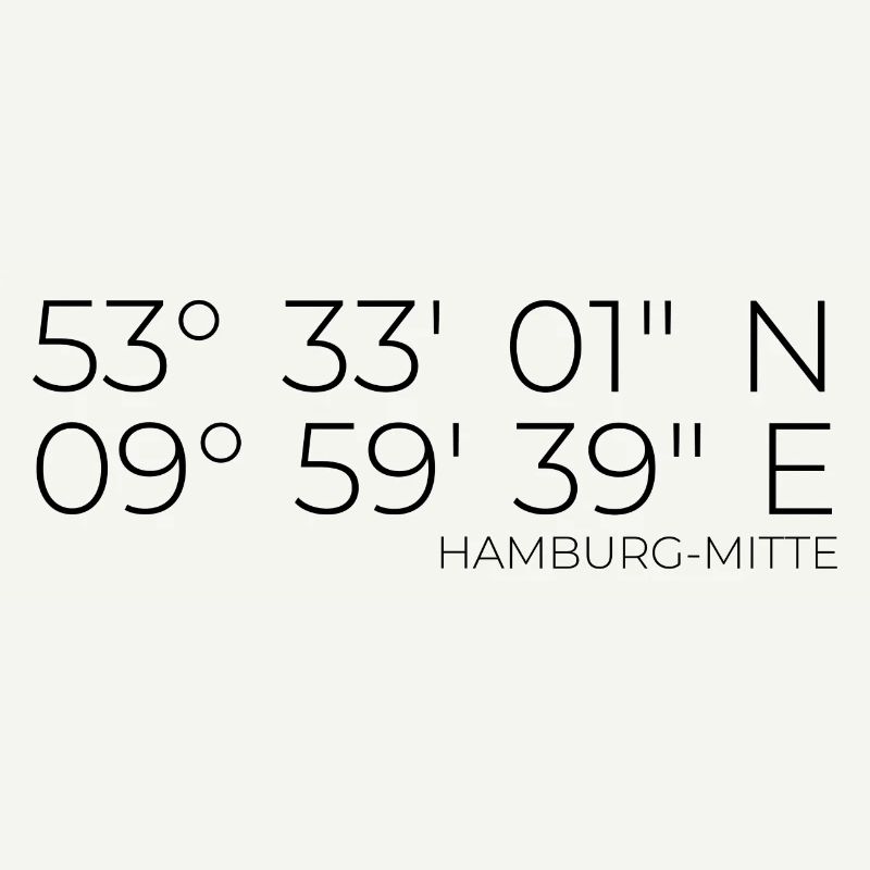 Coordinates Hamburg-Mitte
