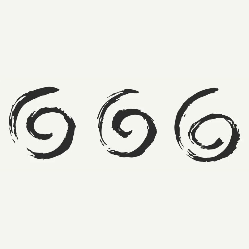 Cercles triples à pinceaux