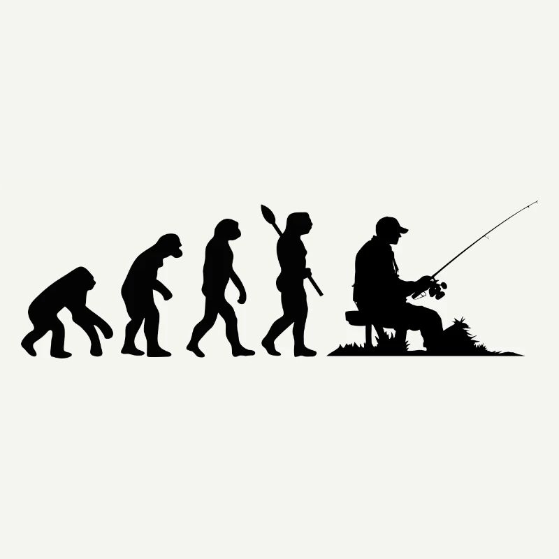 Drôle d’évolution humaine pêcheur amateur de pêche