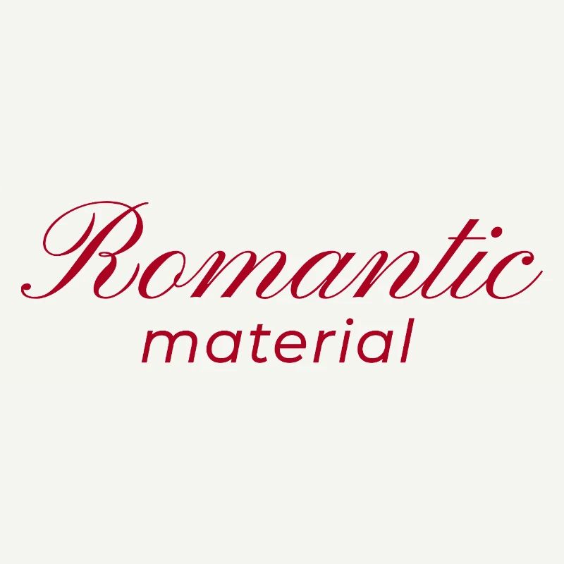 Conception typographique Matériel romantique
