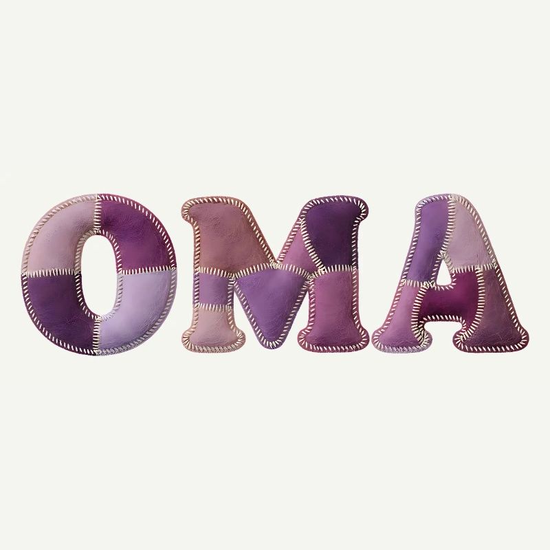 OMA Patchwork Stoff Design Geschenkidee