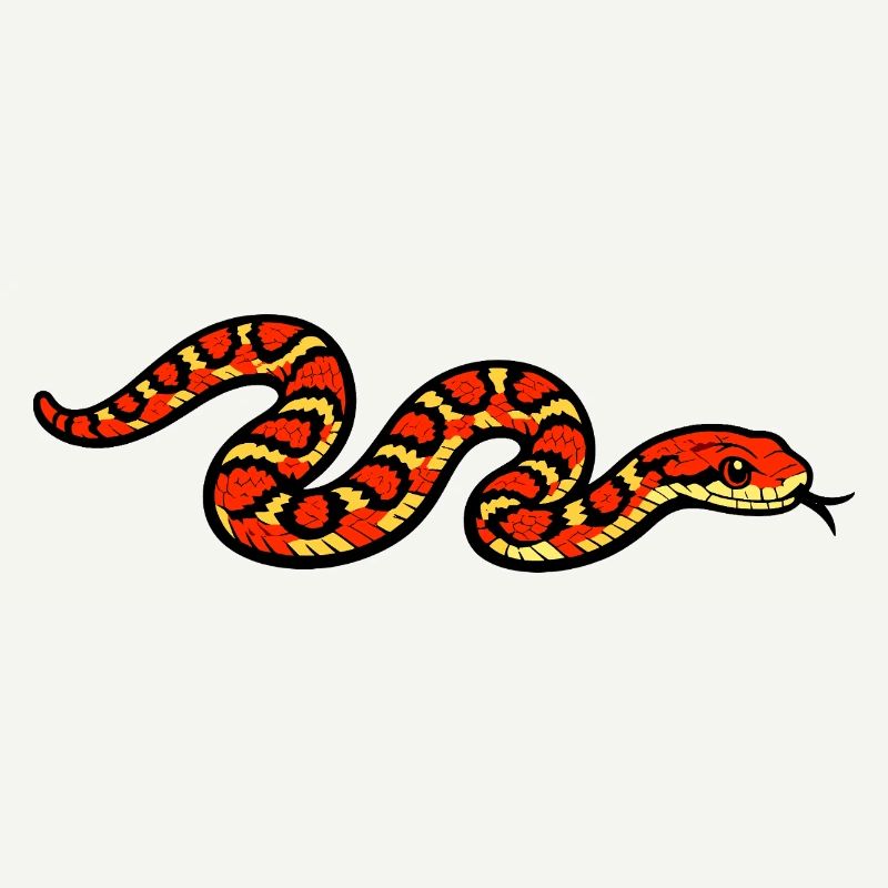 Fiery Snake Pattern