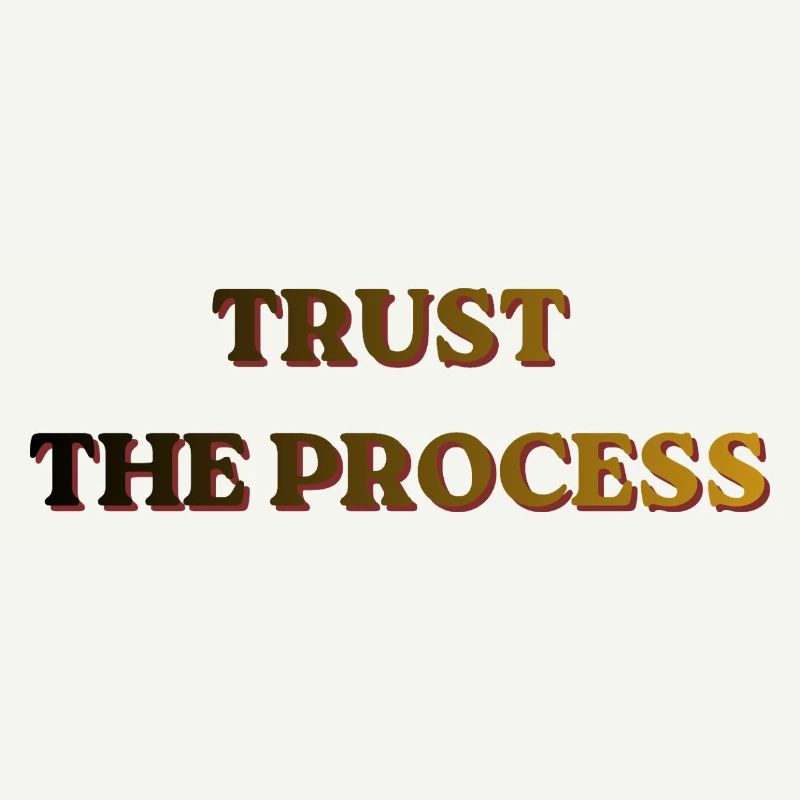 Bannière vintage Trust The Process