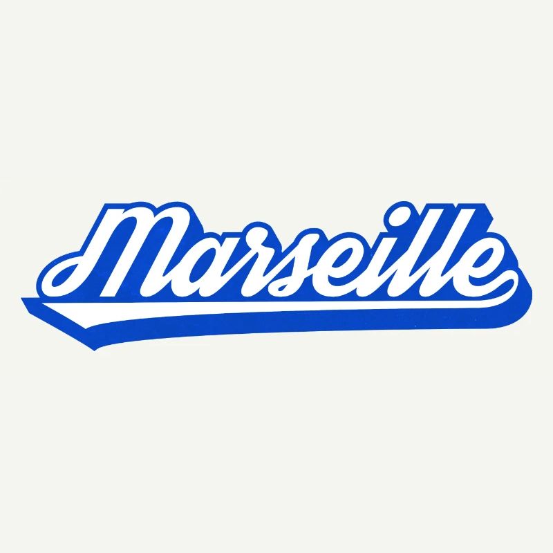 Marseille Retro Blau Script