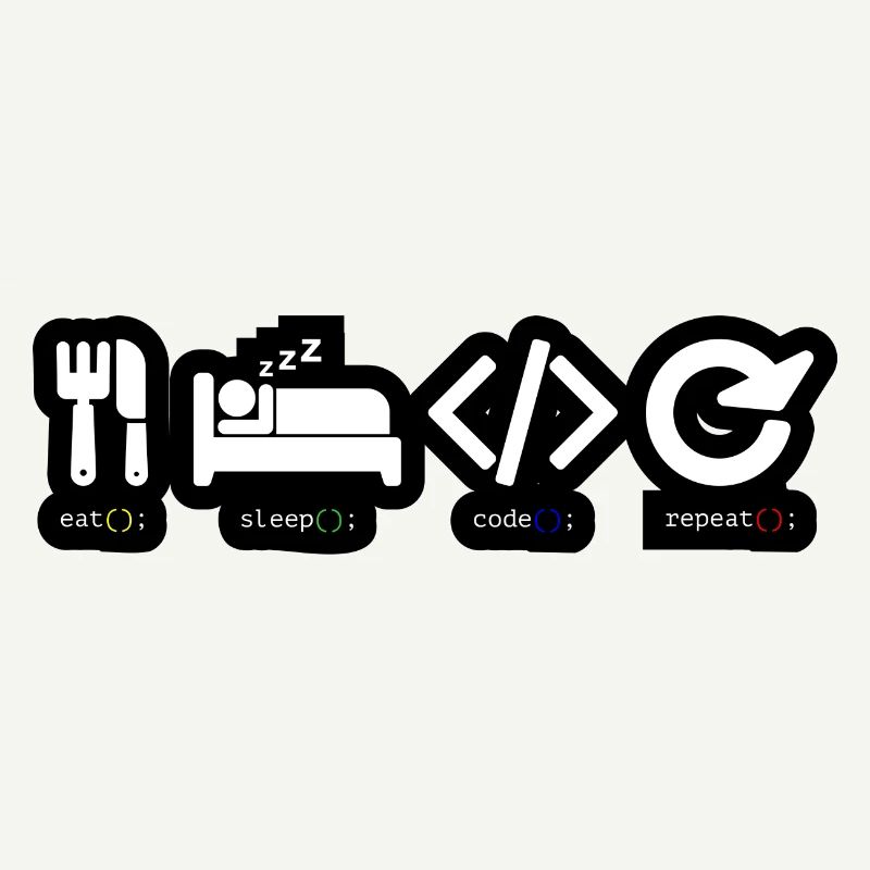 Code Sleep Repeat Developer Life