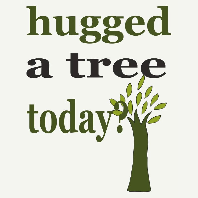 hugged a tree
