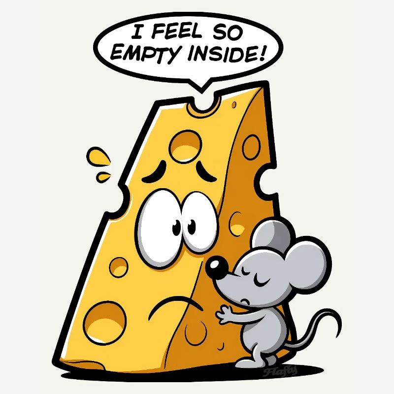 Cheese in existential crisis 🧀🐭