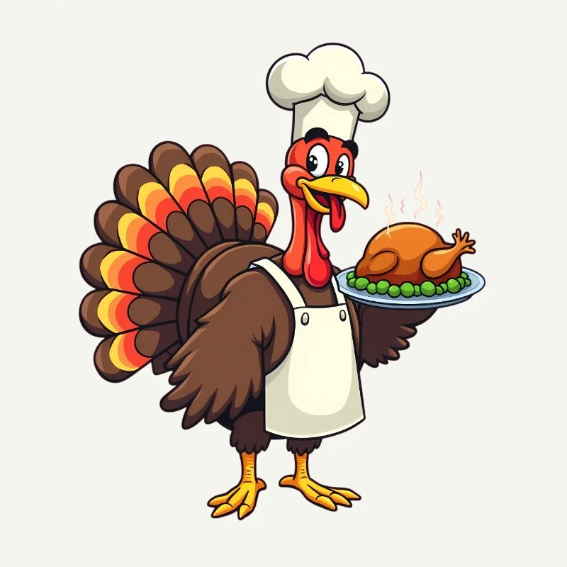 Cuisinier de dinde de Thanksgiving Thanksgiving