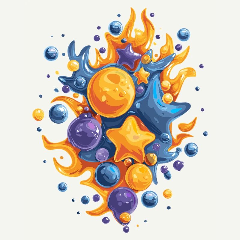 Comet Fire Color Explosion