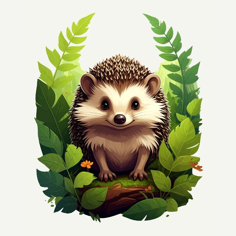 Hérisson dans la forêt