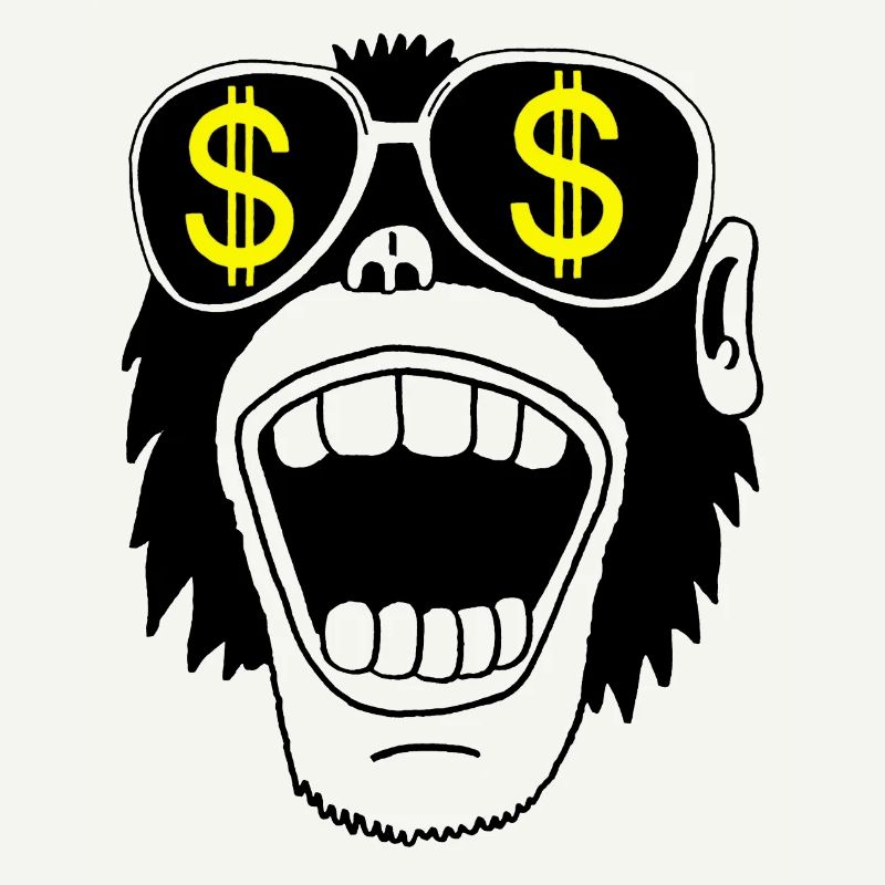 Monkey with glasses