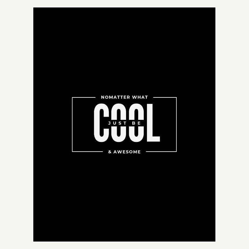 Peu importe la typographie audacieuse et cool