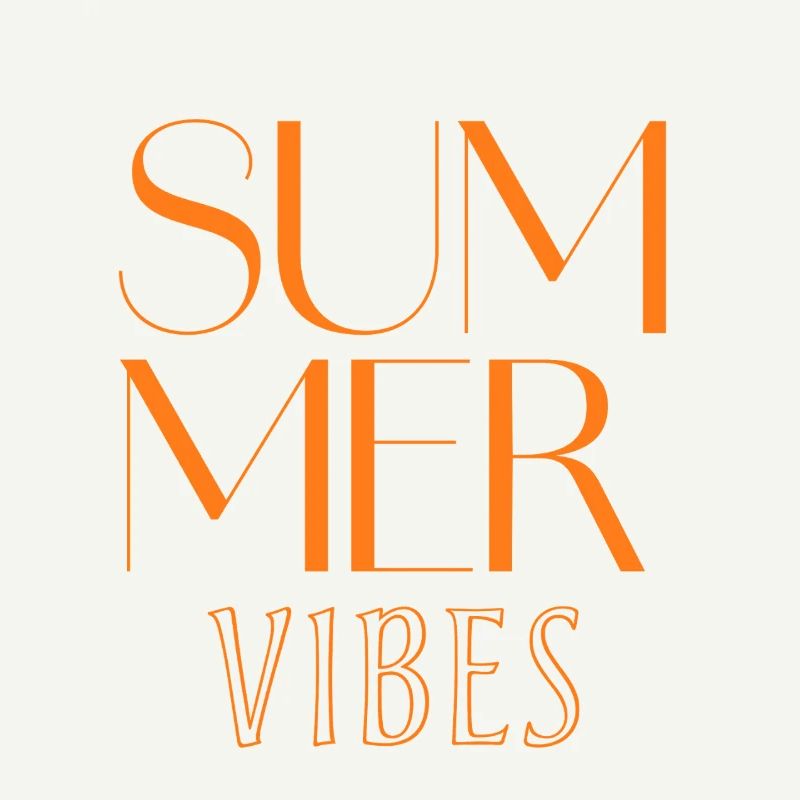 Summer Vibes : Typographie Design