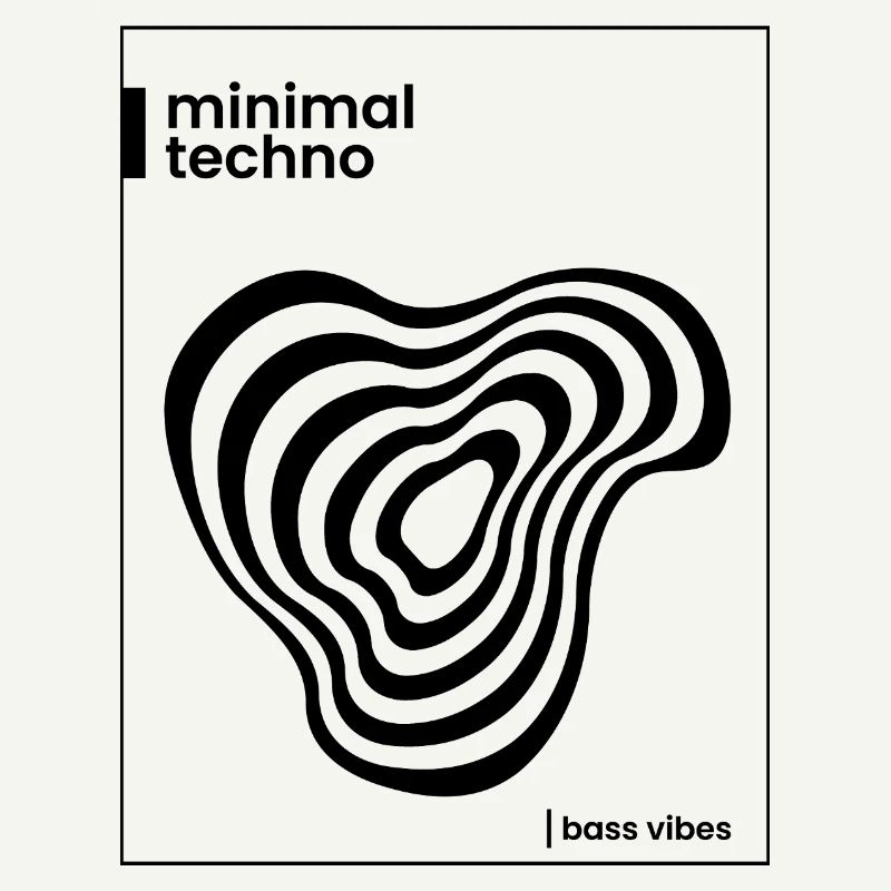 Conception minimale de l’affiche techno