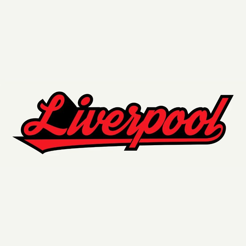 Liverpool Script on Black