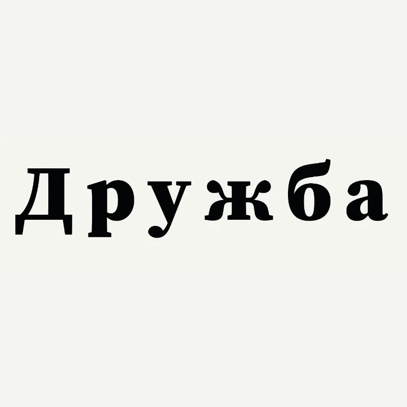 Freundschaft - дружба Statement Druck